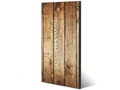 Banjado Magnettafel 37x78cm Magnetwand Schwarz Aus Metall Magnetpinnwand Pinnwand Inkl. 4 Magnete Motiv Geöltes Holz* Wanddekoration|Pinnwände