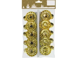 Baumkerzenhalter Metall Gold 10 Stück* Kerzenhalter