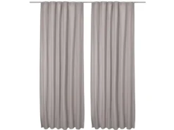 Beautissu Amelie TK Vorhang mit Kräuselband 140x245cm 2tlg* Türvorhänge