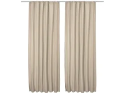 Beautissu Amelie TK Vorhang mit Kräuselband 140x245cm 2tlg* Vorhänge