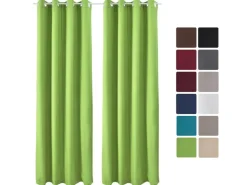 Beautissu Amelie TO Vorhang mit Öse 140x245cm 2tlg