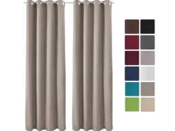 Beautissu Amelie TO Vorhang mit Öse 140x245cm 2tlg* Vorhänge|Gardinen