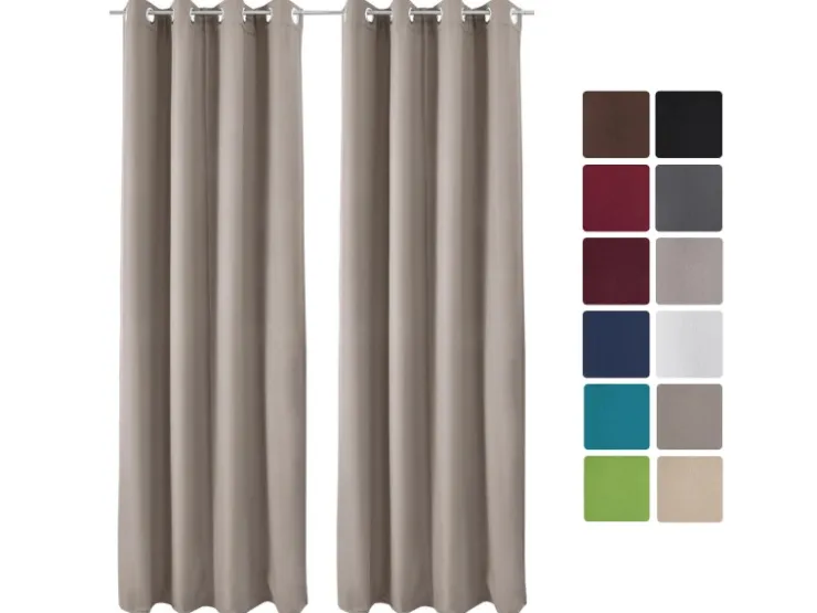 Beautissu Amelie TO Vorhang mit Öse 140x245cm 2tlg* Vorhänge|Gardinen
