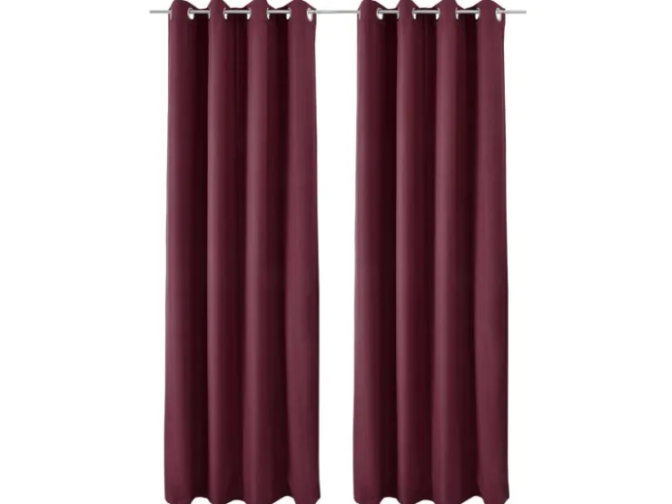 Beautissu Amelie TO Vorhang mit Öse 140x245cm 2tlg