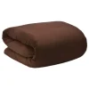 Beautissu Aurelia Decke 150x200cm Dunkelbraun