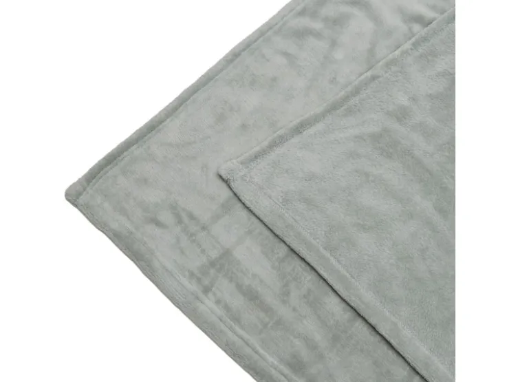 Beautissu Aurelia Decke 220x240cm Hellgrau
