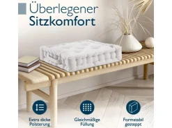 Beautissu Mila Stuhlkissen 50x50x10cm* Kissen
