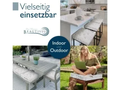 Beautissu Mila Stuhlkissen 50x50x10cm* Kissen