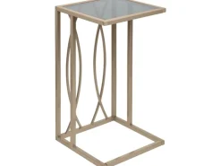 Beistelltisch Blush Bordeaux Eckig 54 cm x 30 cm x 30 cm Gold