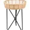 Beistelltisch Minimalist Zen Rund 49 cm x Ø 37 cm Natur-Schwarz* Tische