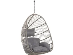 Beliani Hängesessel Schwarz 97x97x199* Sessel