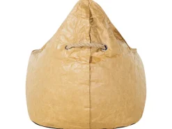 Beliani Sitzsack DROP Gold 75x63x73