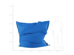 Beliani Sitzsack FUZZY Dunkel 180x230x20* Sitzsäcke
