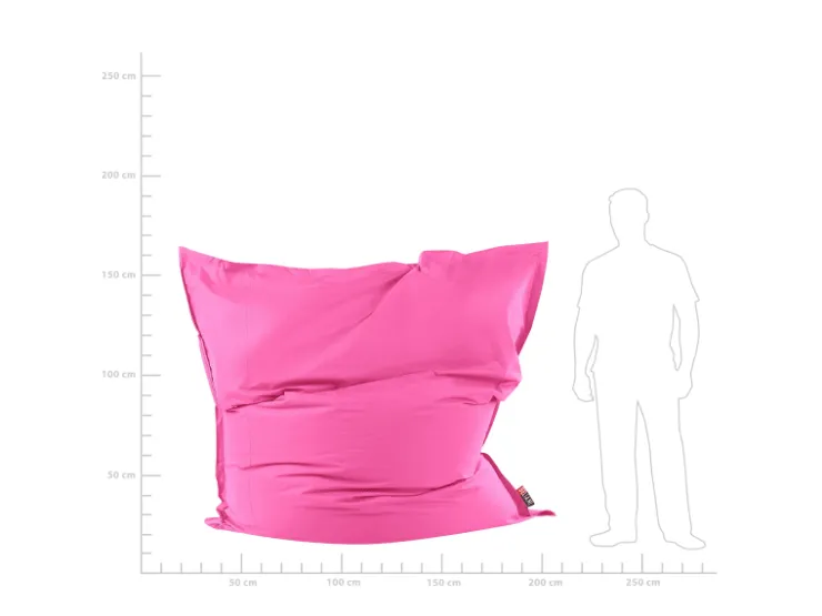 Beliani Sitzsack FUZZY Fuchsia 180x230x20