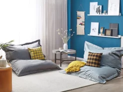 Beliani Sitzsack FUZZY Hell 140x180x20