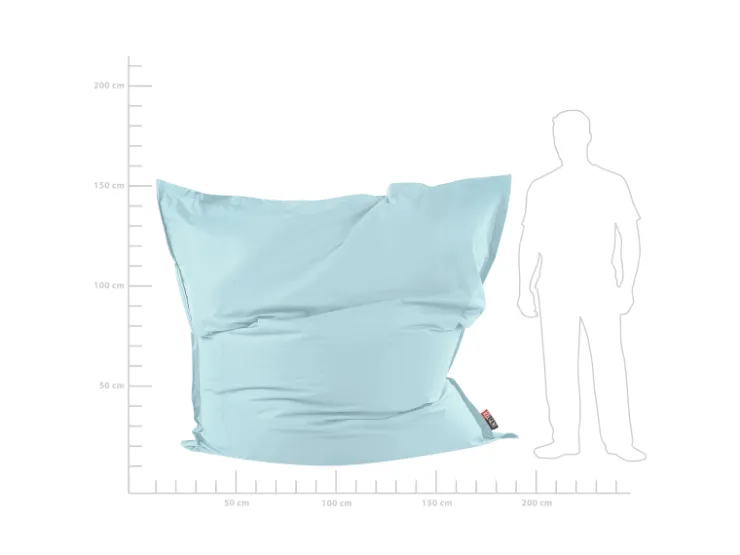 Beliani Sitzsack FUZZY Hell 180x230x20