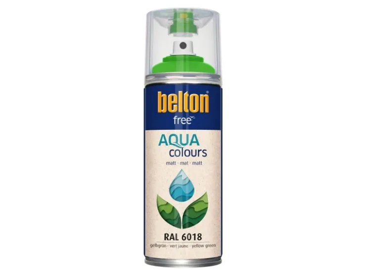 belton Free AQUAcolours Buntlack RAL 6018 matt 400 ml