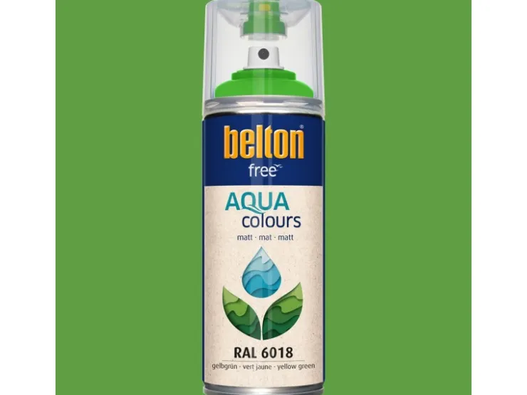 belton Free AQUAcolours Buntlack RAL 6018 matt 400 ml