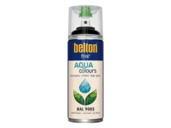 belton Free AQUAcolours Buntlack RAL 9005 hochglänzend 400 ml* Sprühlacke