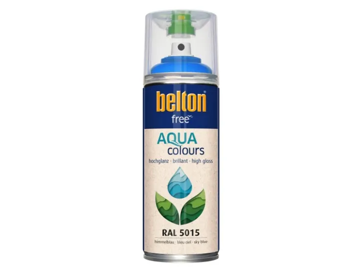 belton Free AQUAcolours Buntlack RAL 5015 hochglänzend 400 ml