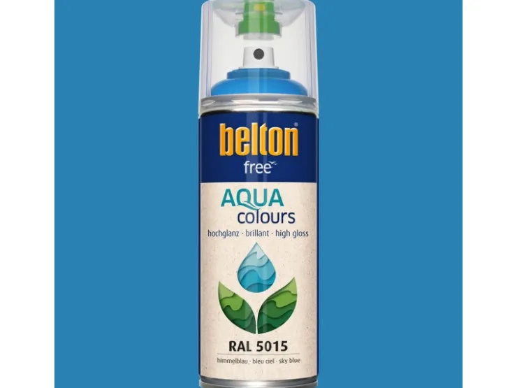 belton Free AQUAcolours Buntlack RAL 5015 hochglänzend 400 ml