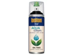 belton Free AQUAcolours Buntlack RAL 9005 seidenglänzend 400 ml* Sprühlacke