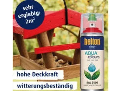 belton Free AQUAcolours Buntlack RAL 3000 matt 400 ml