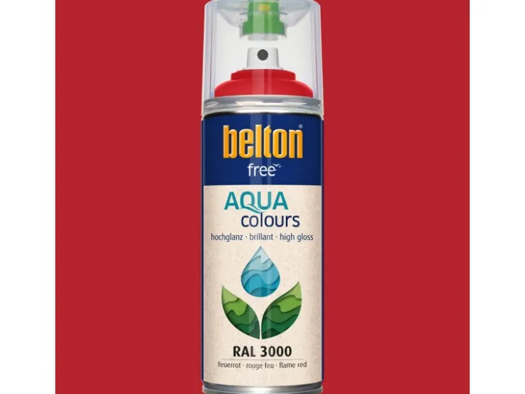 belton Free AQUAcolours Buntlack RAL 3000 hochglänzend 400 ml