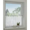 Bennetti Bistrogardine Naturoptik mit Häkelspitze Weiß 48 x 140 cm* Vitrinen