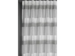 Bennetti Schal mit Gardinenband Etamine Grau 245 x 140 cm