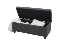 BERLINLODGE Aufbewahrungs-Truhe Lars 45x114x45cm Stoff/Textil* Aufbewahrung