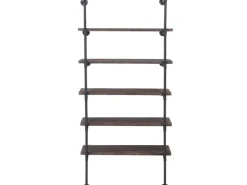 BERLINLODGE Standregal HxBxT 165x80x28cm Industriedesign Holz Metall Wohnregal Bücherregal Ablageregal* Holzregale