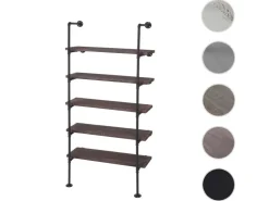 BERLINLODGE Standregal HxBxT 165x80x28cm Industriedesign Holz Metall Wohnregal Bücherregal Ablageregal* Holzregale