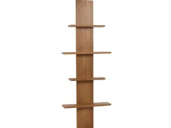 BERLINLODGE Teak-Wandregal HxBxT 151x56x15cm Badregal Hängeregal Regal Hochwertiges B-Grade-Teak Kernholz 20-30 Jahre* Weitere Regale