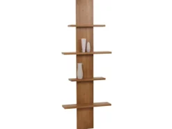 BERLINLODGE Teak-Wandregal HxBxT 151x56x15cm Badregal Hängeregal Regal Hochwertiges B-Grade-Teak Kernholz 20-30 Jahre* Weitere Regale