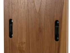 BERLINLODGE Teak-Wandregal HxBxT 151x56x15cm Badregal Hängeregal Regal Hochwertiges B-Grade-Teak Kernholz 20-30 Jahre* Weitere Regale