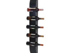 BERLINLODGE Weinregal Für 5 Flaschen HxBxT 99x13x9cm Flaschenregal Wandregal Flaschenhalter* Flaschenregale