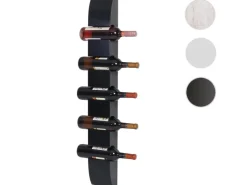 BERLINLODGE Weinregal Für 5 Flaschen HxBxT 99x13x9cm Flaschenregal Wandregal Flaschenhalter* Flaschenregale