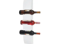 BERLINLODGE Weinregal Für 3 Flaschen HxBxT 54x13x9cm Flaschenregal Wandregal Flaschenhalter