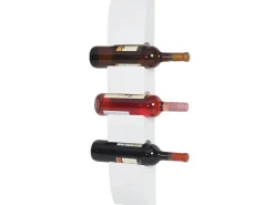 BERLINLODGE Weinregal Für 3 Flaschen HxBxT 54x13x9cm Flaschenregal Wandregal Flaschenhalter