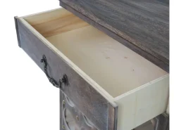 BERLINLODGE Weinregal Mit Schublade Flaschenregal 20 Flaschen HxBxT 76x48x31cm Shabby-Look Vintage* Flaschenregale