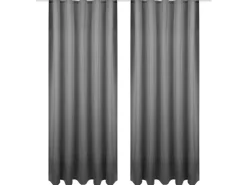 Bestgoodies Dekoschal Ellen Universalband Blickdicht 2er Pack 140 cm x 245 cm Anthrazit