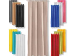 Bestgoodies Dekoschal Ellen Ösen Blickdicht 140 cm x 225 cm 2er Pack* Vorhänge|Gardinen