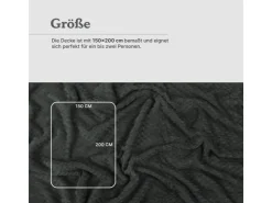Bestgoodies Kuscheldecke 150 x 200 cm Cashmere Soft Touch Popcorn Moon Mist* Decken|Überwürfe