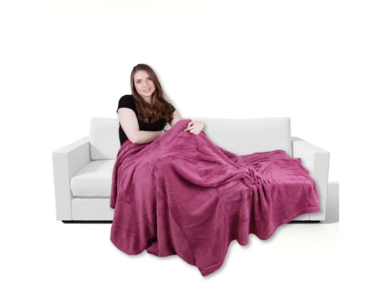 Bestgoodies Mikrofaser Decke Altrose 210 x 280 cm* Überwürfe