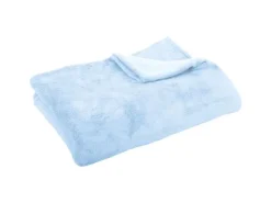 Bestgoodies Mikrofaser Decke Blau Babyblau 210 x 280 cm* Überwürfe|Decken