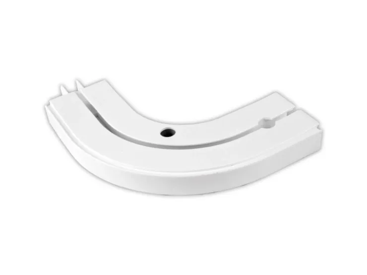 Bestlivings 180 cm Innenlaufschiene 1 Läufig & 2er Set Rundbogen / 2 x 90 cm