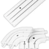 Bestlivings 180 cm Innenlaufschiene 3 Läufig & 2er Set Rundbogen / 2 x 90 cm