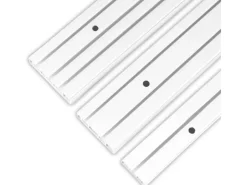 Bestlivings 420 cm Innenlaufschiene 2 Läufig / 2 x 120 cm & 2 x 90 cm* Gardinenschienen