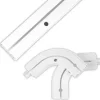 Bestlivings 120 cm Innenlaufschiene 1 Läufig & 2er Set Rundbogen* Gardinenschienen